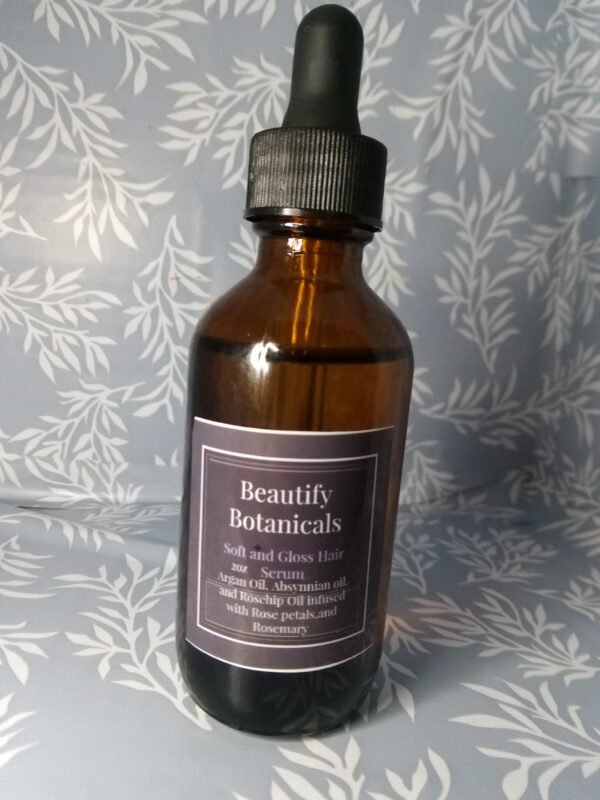 1.5oz Soft and Gloss Hair Serum with Rosemary, Clary Sage, and Lavender