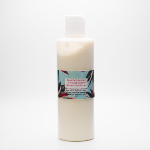 Sleek and Smooth Coconut Hair Conditioner 8oz. Geranium and Grapefruit