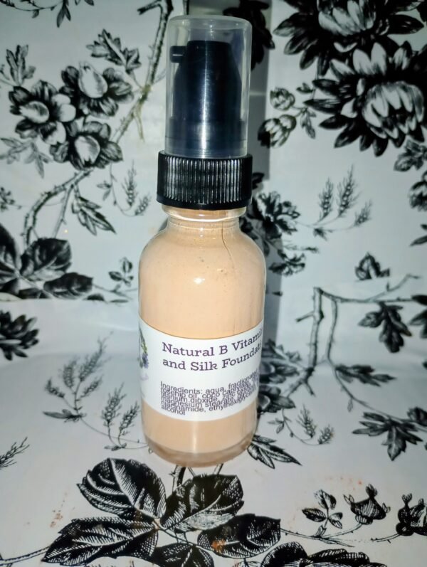 Natural B Vitamin and Silk Liquid Foundation-CHOOSE COLOR