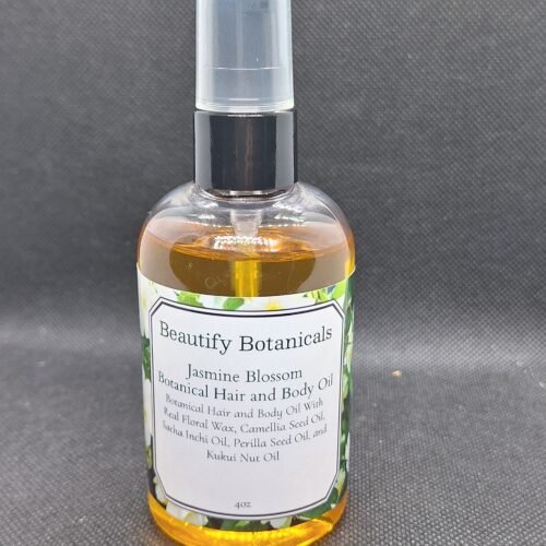 Jasmine Blossom Botanical Hair and Body Oil 4oz