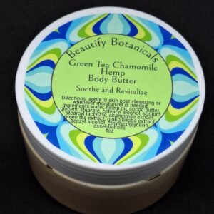 Green Tea Chamomile Hemp Body Butter 4oz