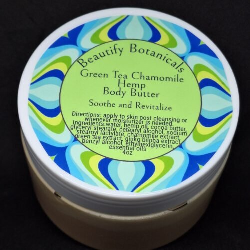Green Tea Chamomile Hemp Body Butter 4oz